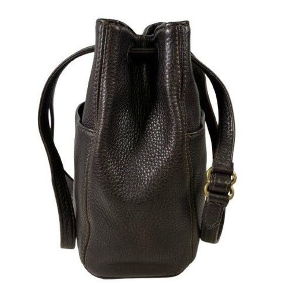 Coach Vintage Sonoma Drawstring Mahogany Pebbled Leather Bucket Bag 1998 #4923 - Picture 6 of 16